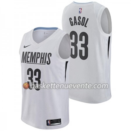 Maillot Basket Memphis Grizzlies Marc Gasol 33 Nike City Edition Swingman - Homme